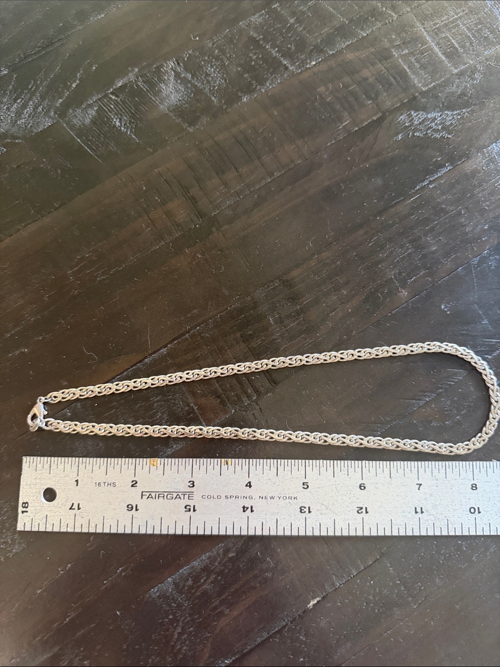 Silver Rope Chain Necklace - Picture 2 of 3